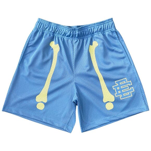 Eric Emanuel EE Basic Shorts Carolina Blue Bones - Picture 1 of 4